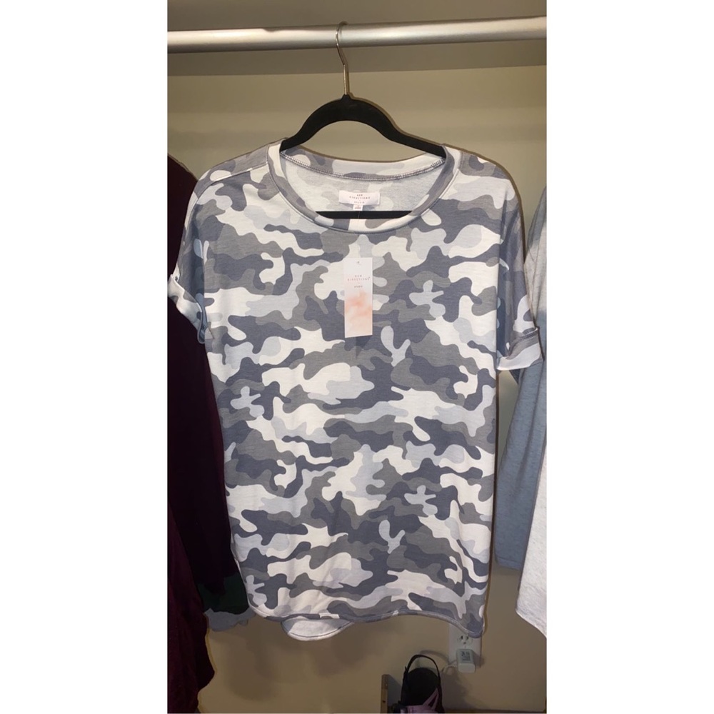 Short Sleeve Camo Top